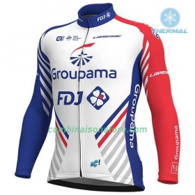 Maillot 2018 FDJ Hiver Thermal Fleece N001